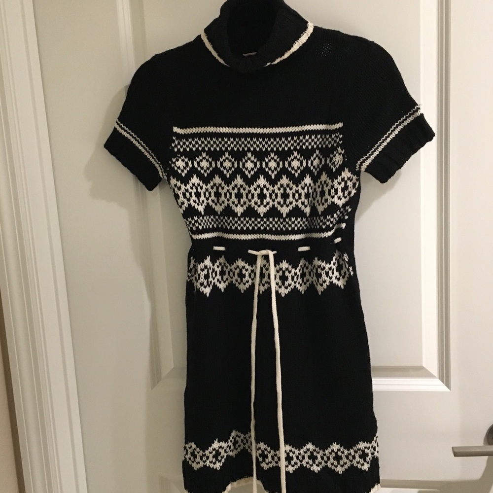 Black turtle beck sweater dress